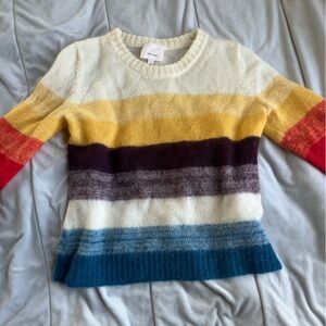 Cinq a Sept colorful striped sweater